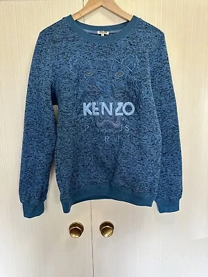 Kenzo Size L Child’s So Not That Big 100% Cotton Logo Top Blue • $69