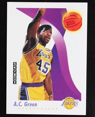 1991-1992 Skybox A C Green NBA Basketball Sports Card #136 Los Angeles Lakers • $1.69