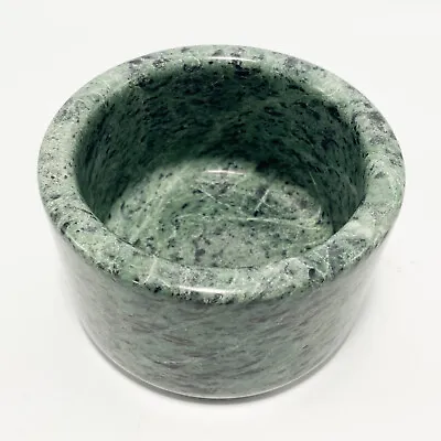 Green Marble Multipurpose Stone Bowl - Nut Bowl Bottle Coaster Candle Holder • $23.99