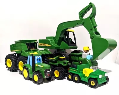 $95 • Buy 6 X John Deere Toy Bundle ERTL Tomy ~ Large Loader-Monster Treads Kids Toys Play