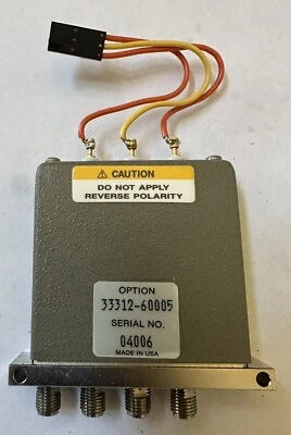 $24.99 • Buy HP / Agilent / Keysight 33312-60005 4 Port Coaxial Switch