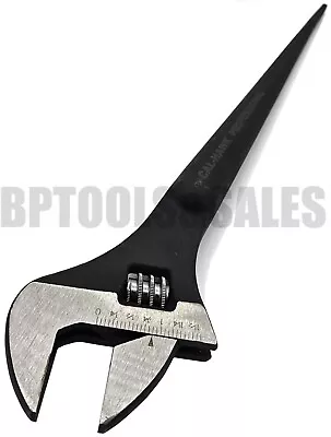 16  ADJUSTABLE IRON WORKERS SPUD WRENCH Construction Plumbing Bolts Tapered • $29.99