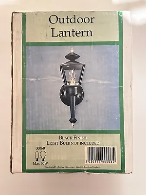 Outdoor Lantern Wall Light Black • £8.50