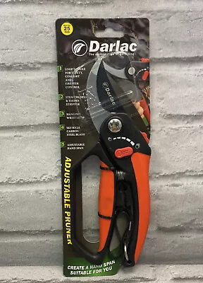 Darlac DP334 Adjustable Bypass Pruner - Secateur Thorn Stripper Stem Crusher • £13.99