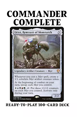 Urtet Remnant Of Memnarch MYR Tribal Five-Color Magic MTG Custom Commander Deck • $139.99