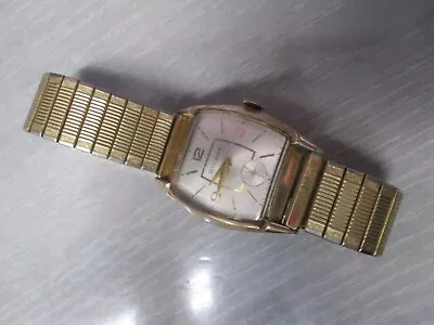 Vintage Bulova 10K Gold Plated Non-Running Men's Watch 17 Jewels • $9.99