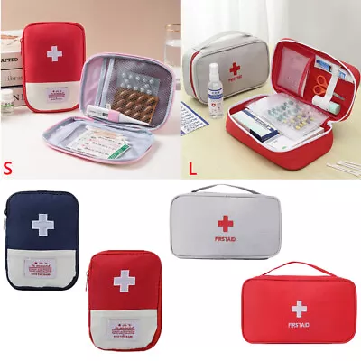 First Aid Kit Bag Mini Empty Medical Storage Bag Portable Pouch Home Outdoor UK • £5.29