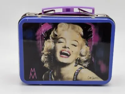 Kurt S. Adler Marilyn Monroe Miniature Tin Lunch Box Double Sided Xmas Ornament • $14.99