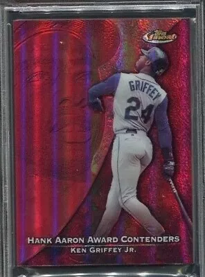 1999 Finest - KEN GRIFFEY JR. HANK AARON - Hank Aaron Award HA8 Refractor  • $29.99