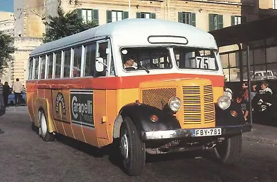 Bus Postcard Buses Of Malta 1951 Bedford OB • £2.49