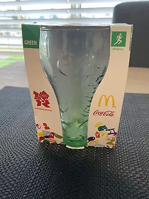 McDonalds Coca Cola Green Glass London Olympics 2012 Athletics Collectable NEW • $7.42