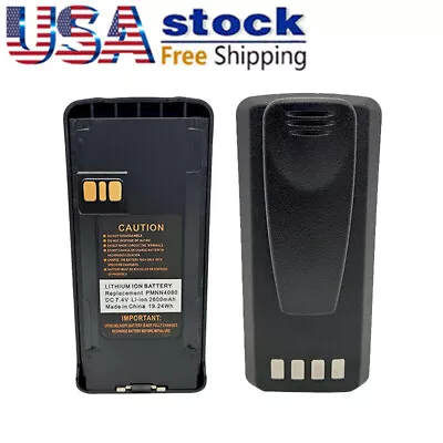 2x High Capacity Li-ion Battery PMNN4080 For CP185 CP100D CP476 CP1660  Radios • $49.90