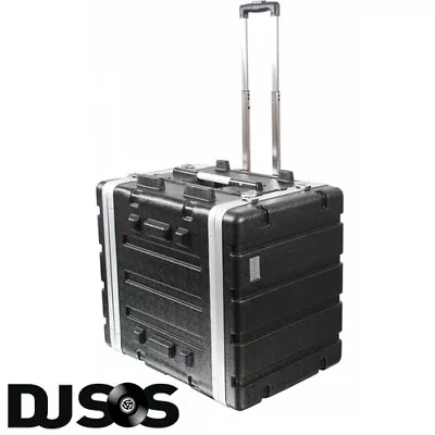 Pulse ABS-8UTR 19  7U Rack Flight Case Trolley With Wheels & Pull Out Handle • £136.59