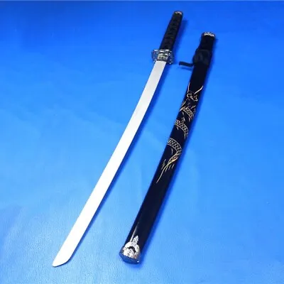 UK Seller Katana Wooden Dragon Sword Cosplay Prop With Scabbard 100cm • £34.99