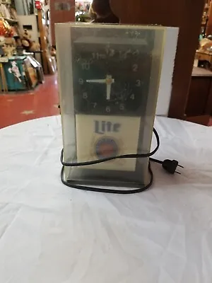 Miller Lite Beer Cube Clock And Light • $29.99