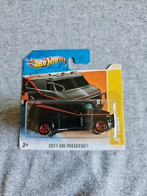 2011 Hot Wheels Short A TEAM 83 GMC PANEL VAN Black 39/244 GREAT CARD Premiere  • $2