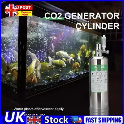 2L CO2 Generator System Stainless Steel Aquatic Plant Fish Tank System Kit (2L)  • £46.39