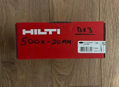 Hilti BX3 20mm NAILS X-C 20 B3 MX 500x-nails • £21