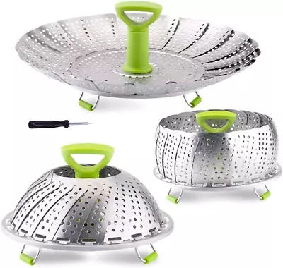 Vegetable Steamer Basket Stainless Steel Folding Steamer Basket Insert For Vegg • $15.92