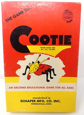 The Game Of Cootie Schaper Mfg Vtg 1949 • $17.97