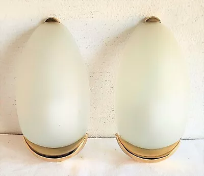 Sconces (2) Wall Lights Art Deco Hollywood Regency Gatsby Murano Glass • $427.50