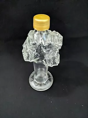 Maple Leaf Clear Glass Bottle Syrup Jar Empty Made In EU 8.25  Tall • $8.99