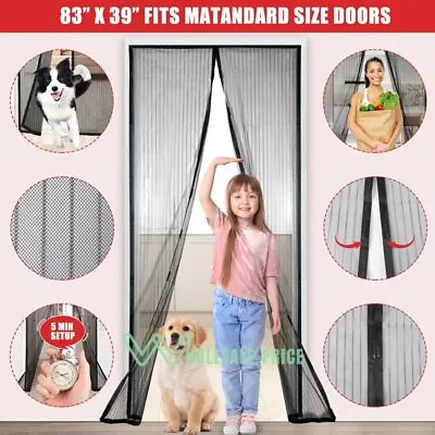 Puerta Magnetica Con Mosquitero Cortina De Malla Window Screen Mesh Door 39 X82  • $12.09