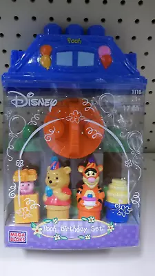 Mega Bloks Winnie The Disney Pooh Birthday Set 17 Pcs. MODEL 1118 • $4.99