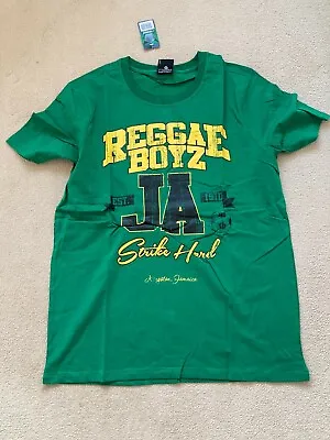 Reggae Boyz Jamaica Football Fan T-Shirt  -BNWT-Medium • £12.99