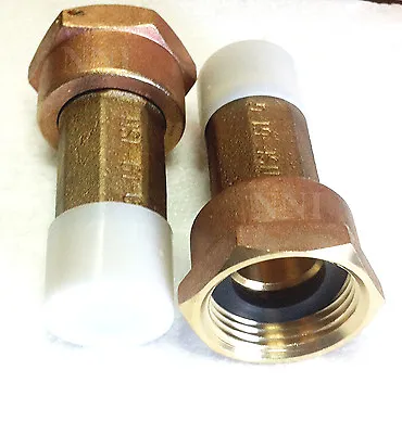 3/4  Lead Free Brass Water Meter Coupling Set Of 2 For 5/8 X 3/4  • $45.95
