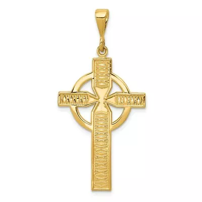 $186.67 • Buy Real 14K Yellow Gold Celtic Cross Pendant; Women & Men