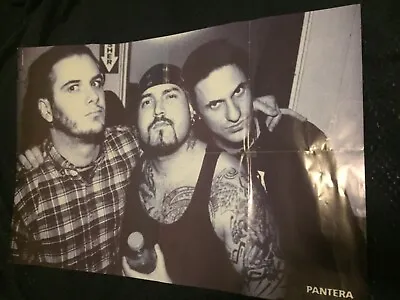1990’s PANTERA & DAVE GROHL MUSIC POSTER LARGE DOUBLE SIDED 86cm VERY RARE AUS • $49.95