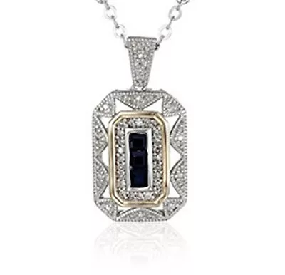 Fashion Popular Jewelry Blue Silver Yellow Pendant Chain Necklace  • $0.01