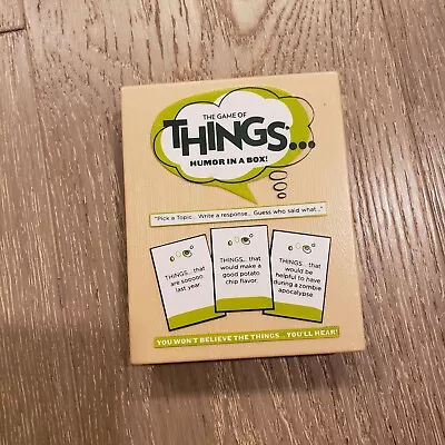 $5.99 • Buy The Game Of Things Humor In A Box  2016 Cards Card Game Complete BG4a