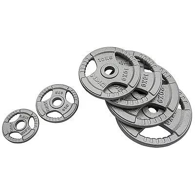 DKN Tri Grip Cast Iron Olympic Weight Plates • £34.99