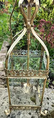  Large Antique Brass  Hall/porch Lantern  • £650