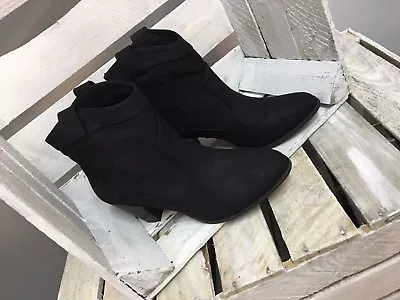 £7.99 • Buy Missguided Western Boot Shoes In Black Colour Many Sizes