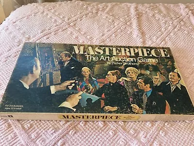 Masterpiece The Art Auction Game Vintage 1970 (Almost )Complete But No DICE • $9.95