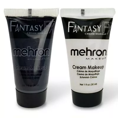 Makeup Fantasy F/X Water Based Face & Body Paint Black And White Face Paint B... • $22.15