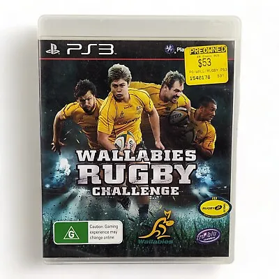Wallabies Rugby Union Challenge + Manual - PS3 - PlayStation 3 Game • $13.99