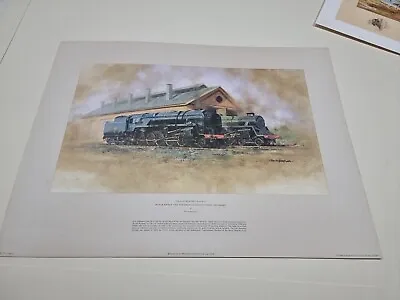 David Shepherd Black Prince And Green Knight On Shed Steam Engines Trains Print • £55