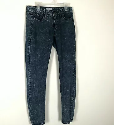 I Love H81 29 Jeans Jeggins Acid Wash Blue Stretch Skinny Leggins Ankle • $11.95