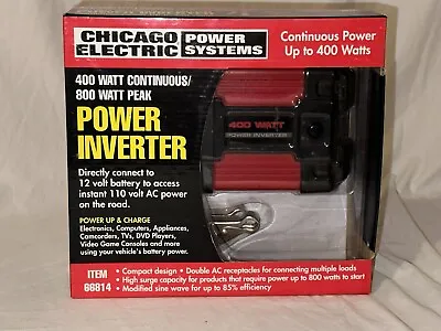 Chicago Electric Power Inverter 400 Watt Power Inverter 800 Watt Peak. Brand New • $39.99