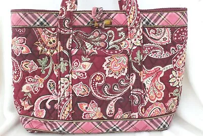 Vera Bradley Piccadilly Plum Toggle Tote Excellent Preowned Condition  • $18.50