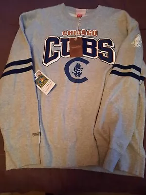Chicago Cubs Mitchell & Ness Cooperstown Collection Vintage-style Sweatshirt XL • $79.95