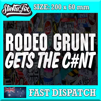 Rodeo 4X4 Car Vinyl STICKER Funny DECAL 4WD Ute Truck Drift JDM Van • $6.90