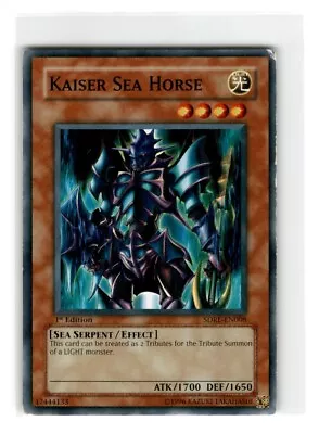 Yu-Gi-Oh! Kaiser Sea Horse Common SDRL-EN008 Heavily Played 1st Edition • $2.04