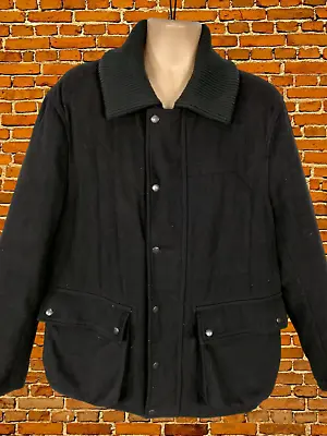 Mens Uniqlo Xl Xlarge Black Jw Anderson Utility Light Padded Wool Jacket Coat • £27.99