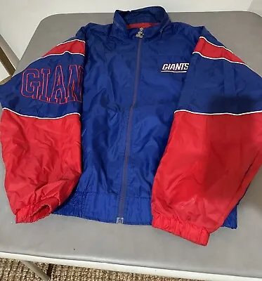 Vintage New York Giants Size X-Large Zip Up Starter NFL Jacket Pre Owned • $50.33