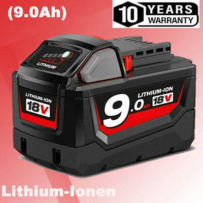 9.0Ah For-Milwaukee 18 Volt M-18 XC Lithium High Output HD 48-11-1890 Battery • $38.92